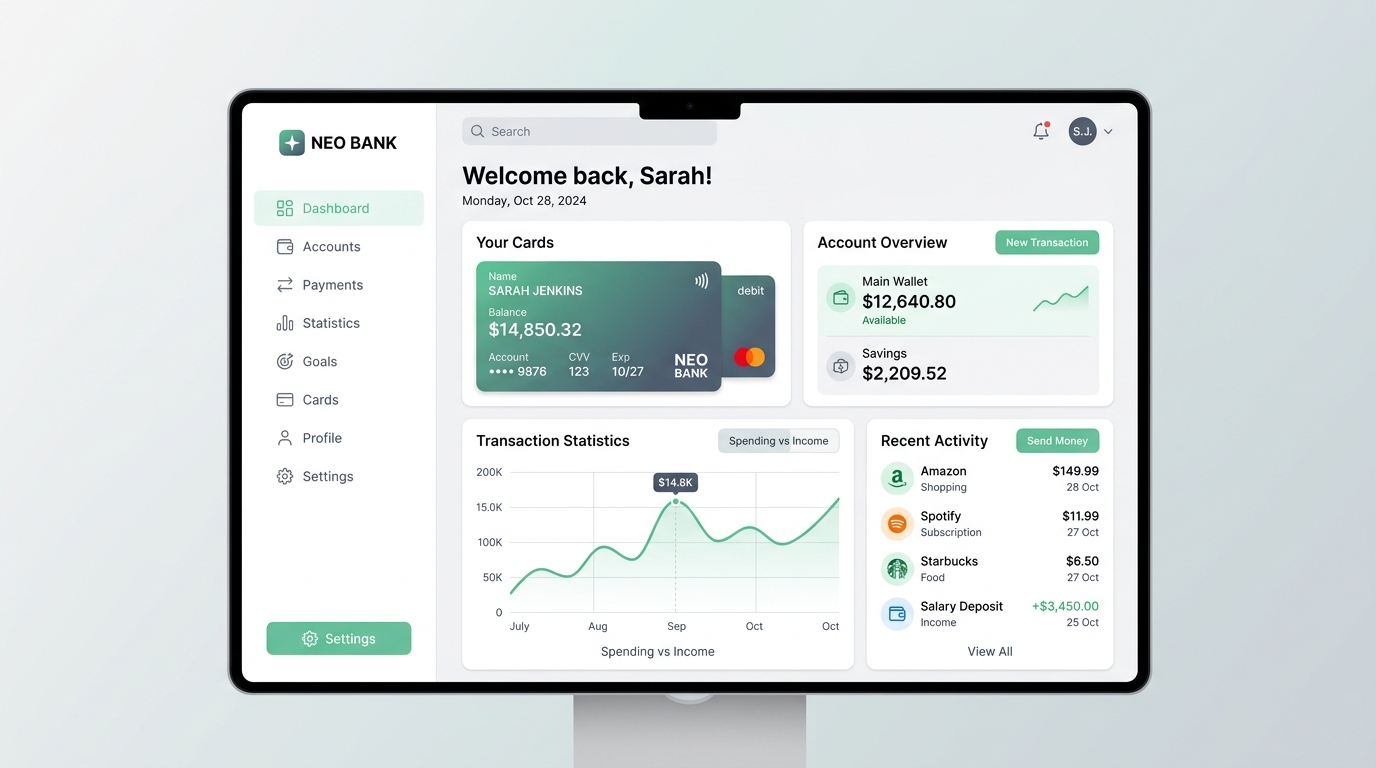 Preview Neo Bank Platform